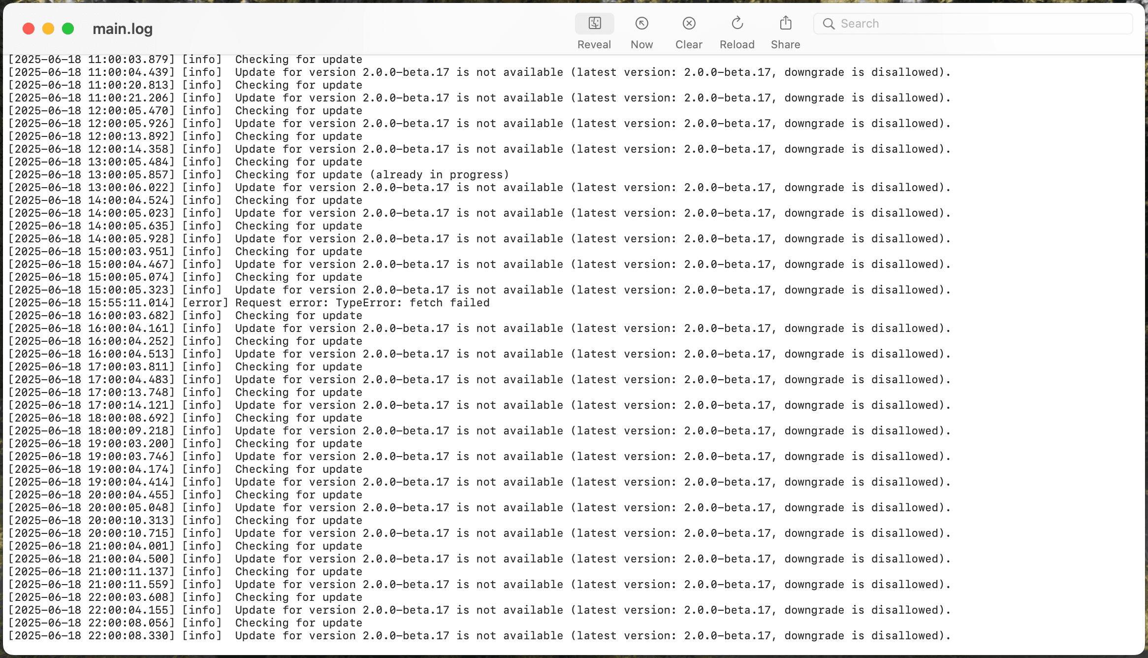 macOS logs