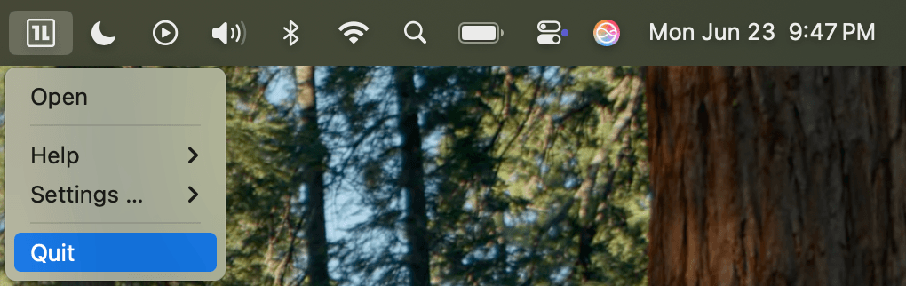 macOS restart